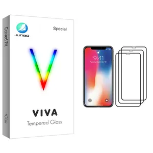 Junbo Viva Glass Screen Protector For Apple iPhone X Pack Of 3