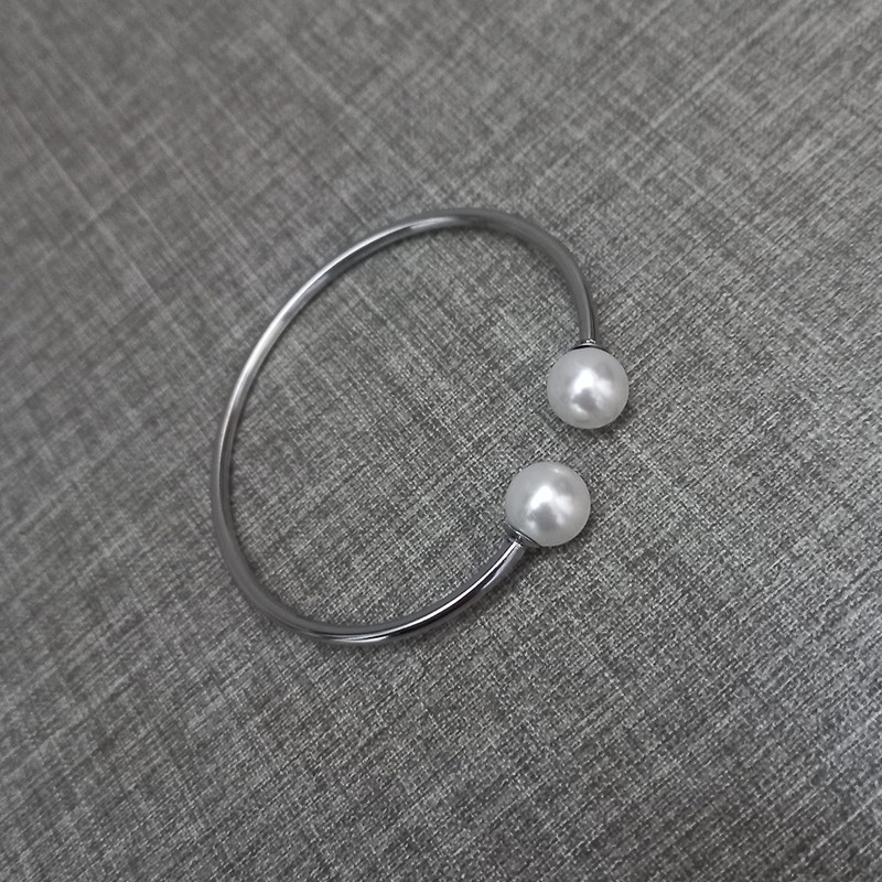 دستبند زنانه طرح مروارید کد 03