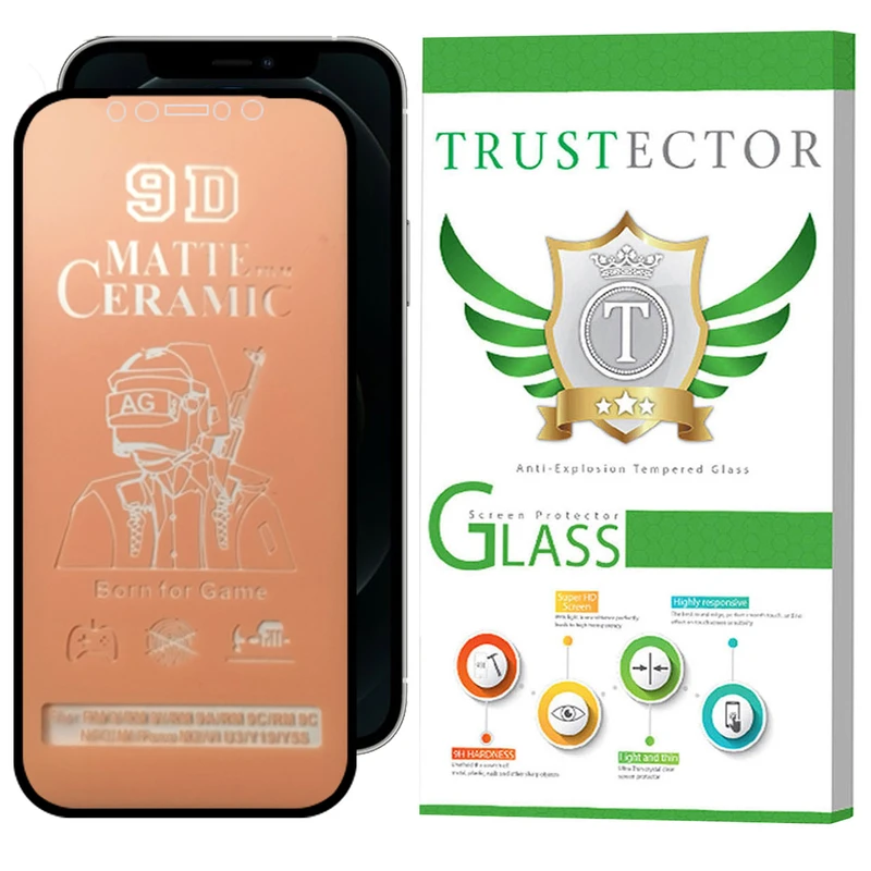 محافظ صفحه نمایش سرامیکی مات تراستکتور مدل CATA مناسب برای گوشی موبایل اپل iPhone 12 Pro