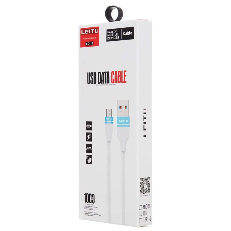 کابل تبدیل USB به USB-C لیتو مدل LD - 10 طول 1 متر
