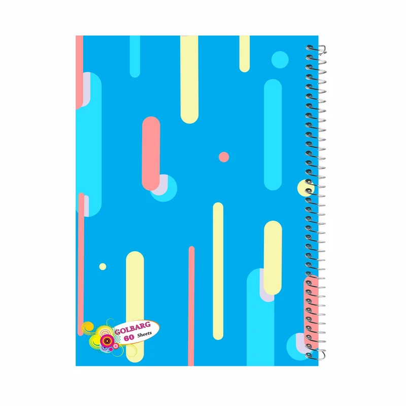 دفتر مشق 60 برگ گلبرگ طرح دبیرستانی کد 602059