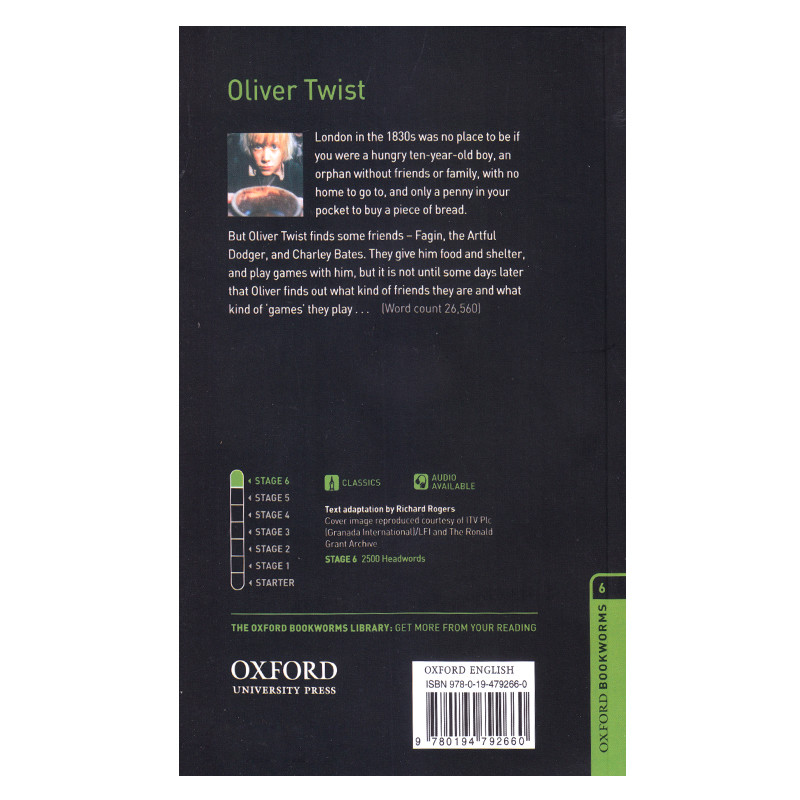 کتاب Oxford Bookworms 6 Oliver Twist اثر Charles Dickens انتشارات الوندپویان