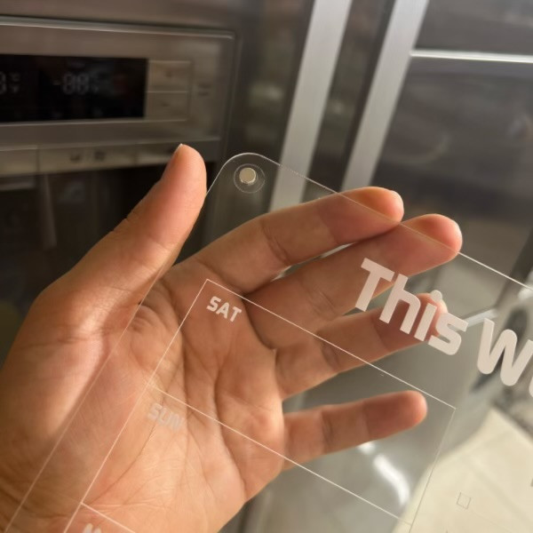 تخته وایت برد مدل پلنر هفتگی سایز 29.5×19.5 سانتی متر به همراه ماژیک