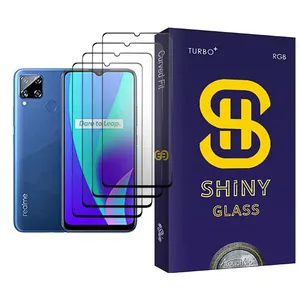Atouchbo Shiny Glass MIX004 Screen Protector For Realme C15 Pack Of 4
