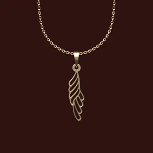 گردنبند طلا 18 عیار زنانه مدوپد مدل هندسی کد X2-1-1109