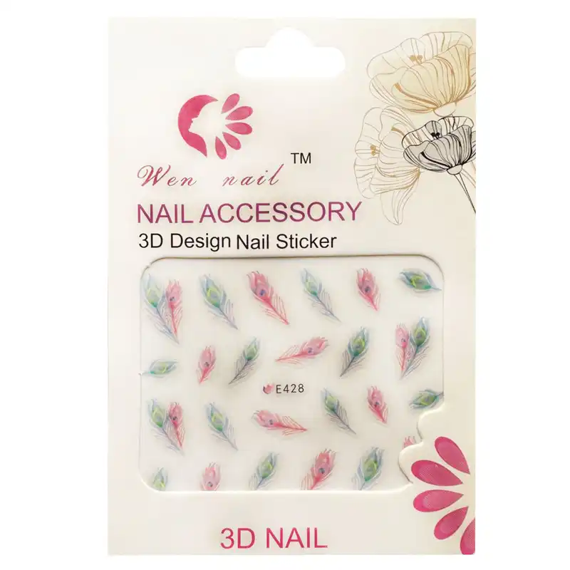 برچسب لنز ناخن مدل E-428