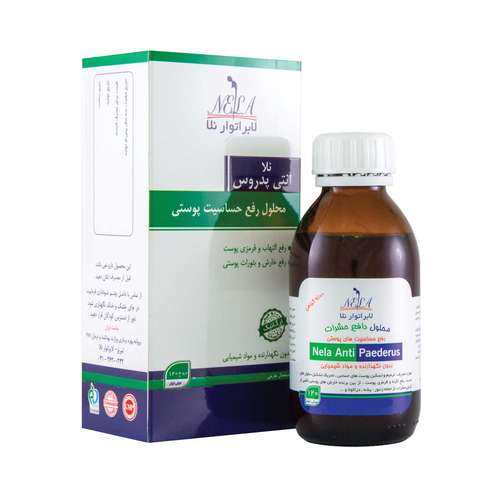 محلول ضد خارش حشرات لابراتوار نلا مدل آنتی پدروس حجم 120 میلی لیتر