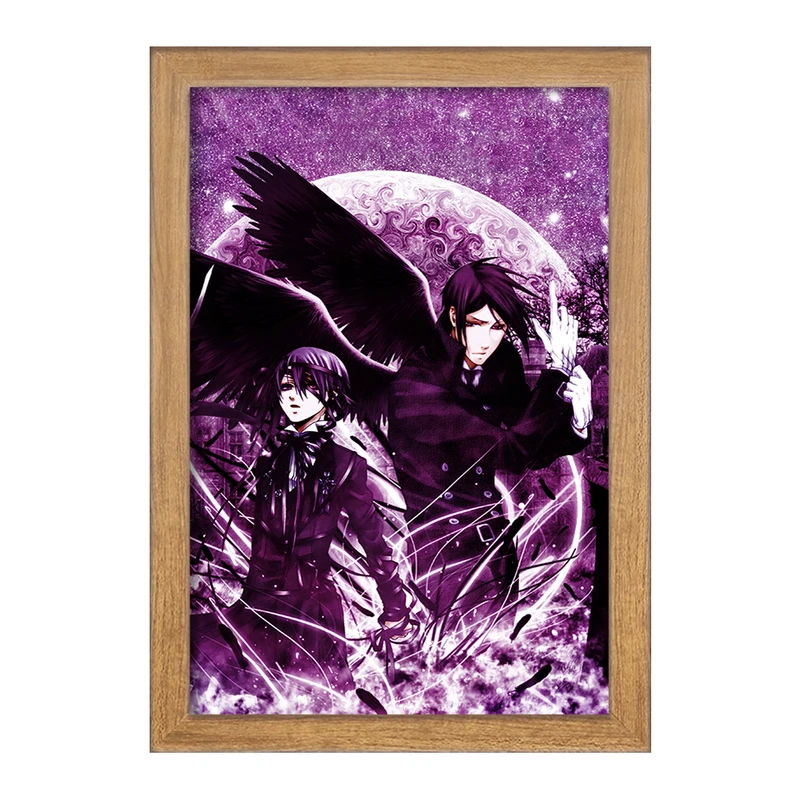 تابلو خندالو مدل سباستین و شیل انیمه خادم سیاه Black Butler  کد 16339