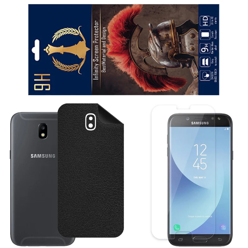 برچسب پوششی اینفینیتی مدل CH مناسب برای گوشی موبایل سامسونگ Galaxy J5 Pro به همراه محافظ صفحه نمایش