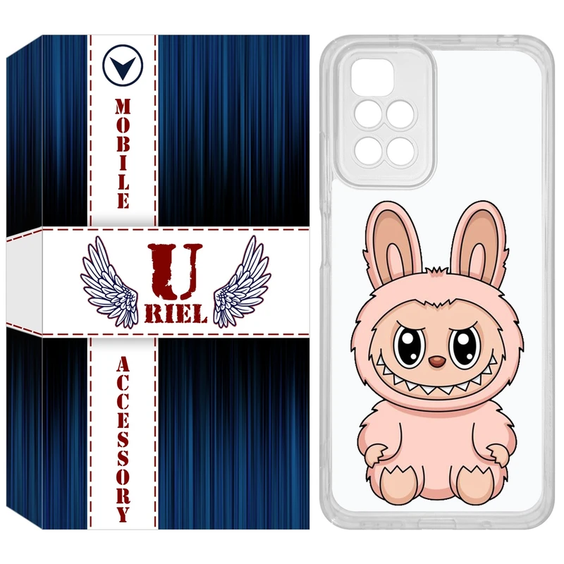 کاور یوریل مدل Clear کد 138 طرح لبوبو Labubu مناسب برای گوشی موبایل شیائومی Redmi 10 / 10 Prime