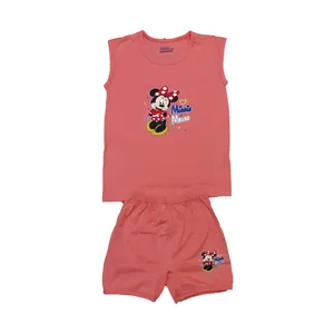 ست تاپ و شلوارک دخترانه مدل میکی ماوس
