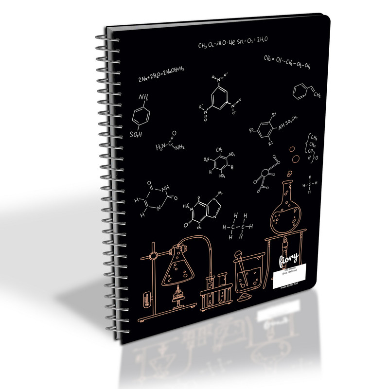 دفتر مشق 100 برگ مستر راد مدل شیمی طرح نوبل کد fiory 2063