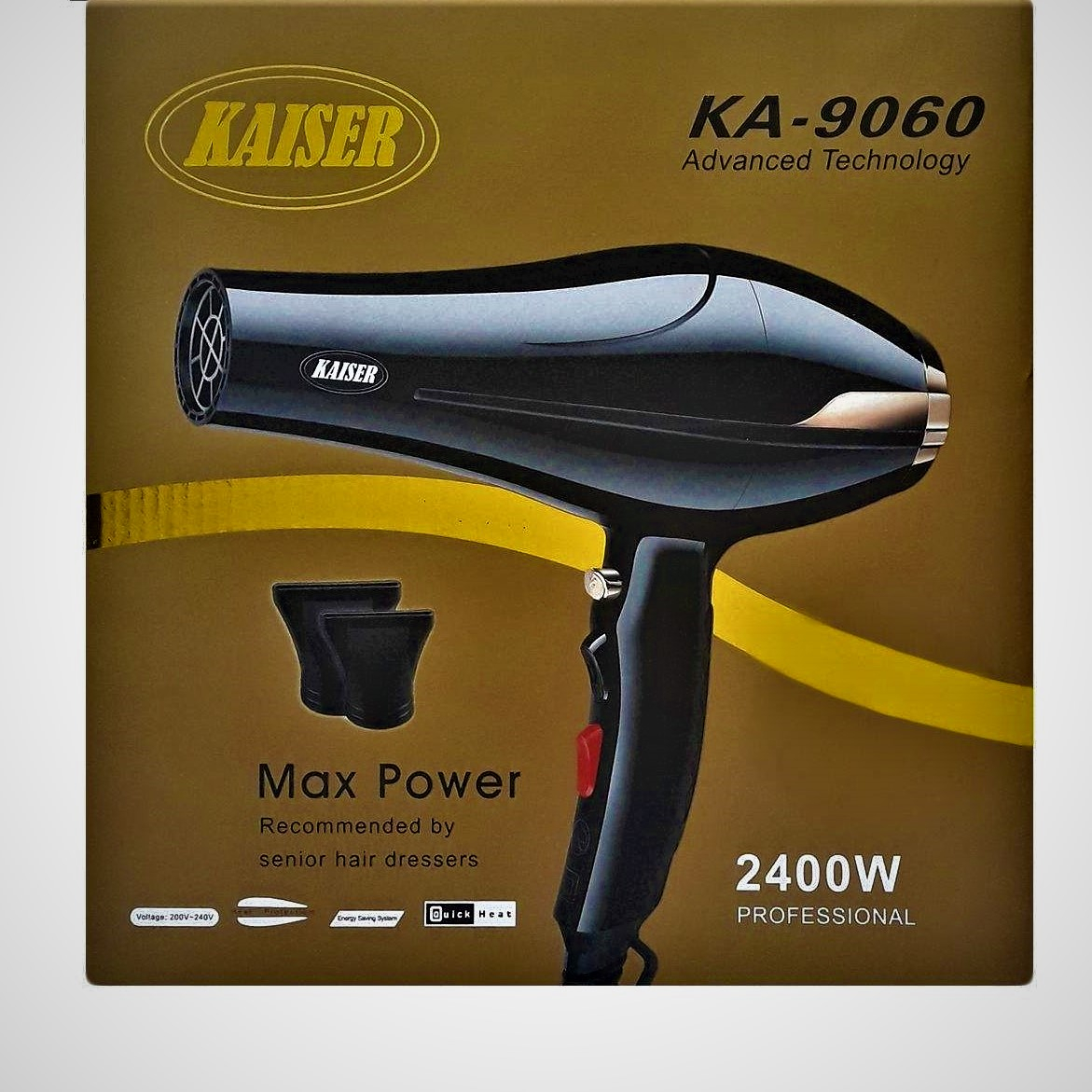 سشوار حرفه ای کایزر مدل AC Motor Powerful کد MAX POWER 9060