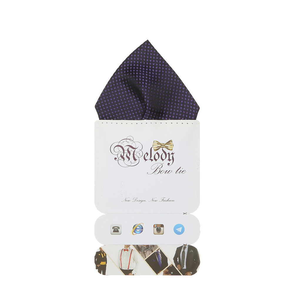 دستمال جیب مردانه ملودی مدل PS5102MSGprpl