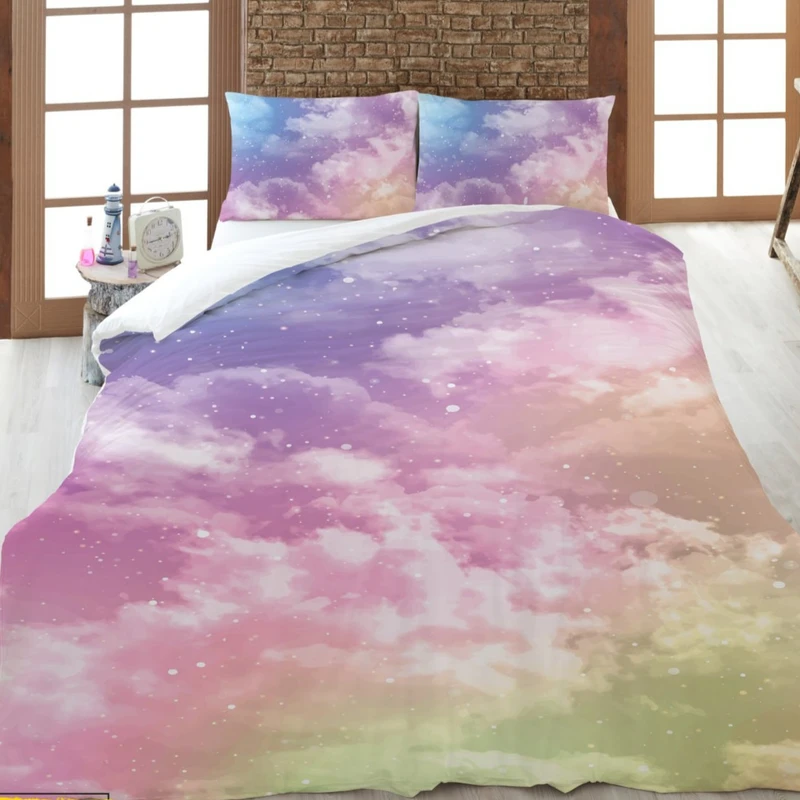 سرویس خواب 1 نفر 4 تکه مدل آسمان رنگی کد 1316