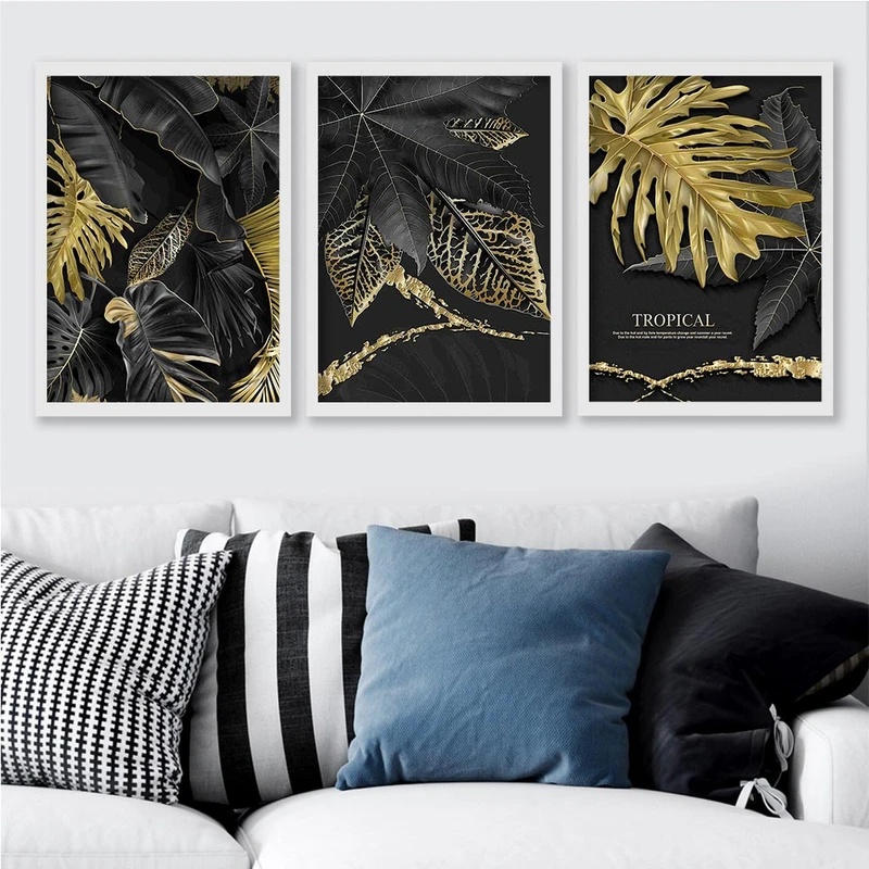 تابلو صبا طرح مدل برگ مجموعه 3 عددی