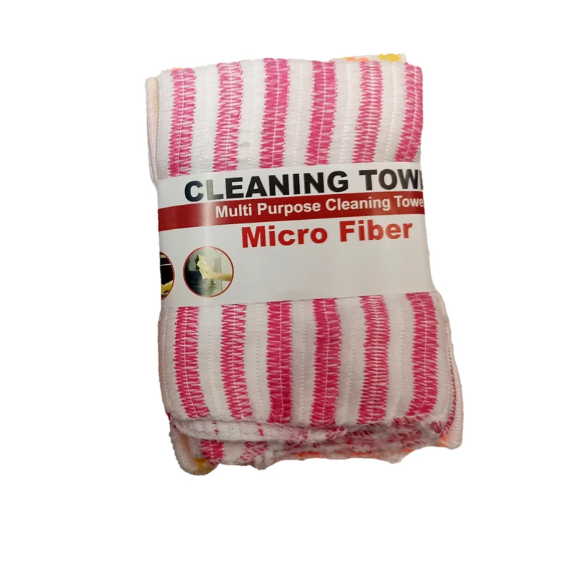 دستمال نظافت خانه و آشپزخانه میکروفایبر مدل H&M بسته 5 عددی