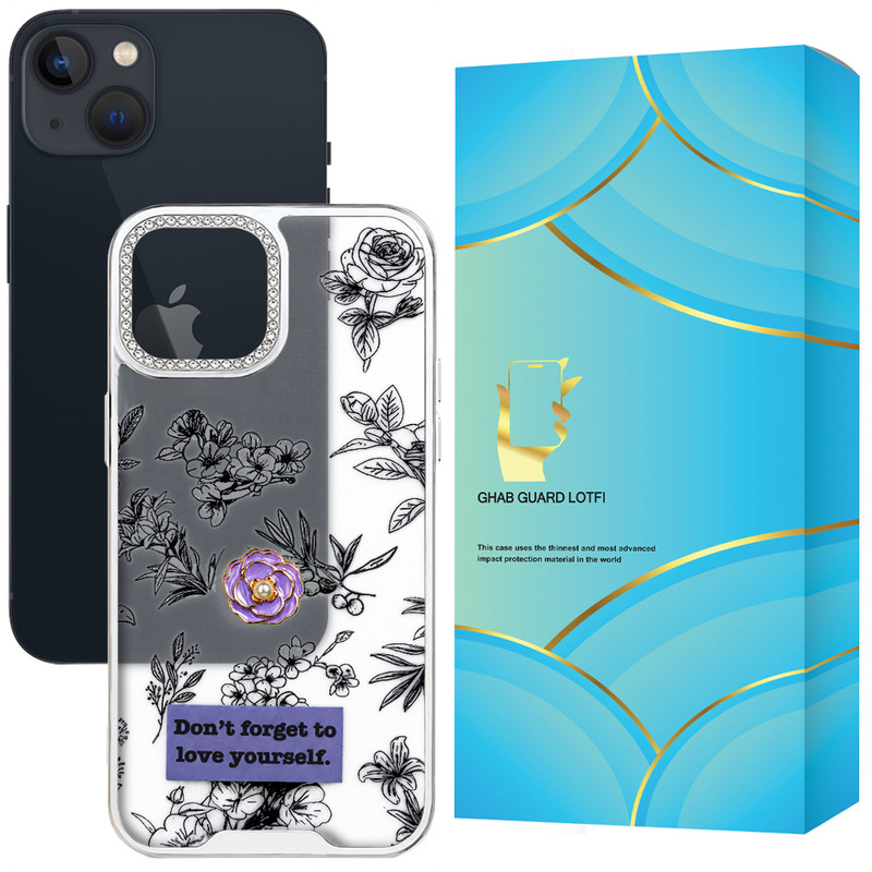کاور قاب گارد  لطفی مدل FLWRCL مناسب برای گوشی موبایل اپل iPhone 13 / iPhone 14
