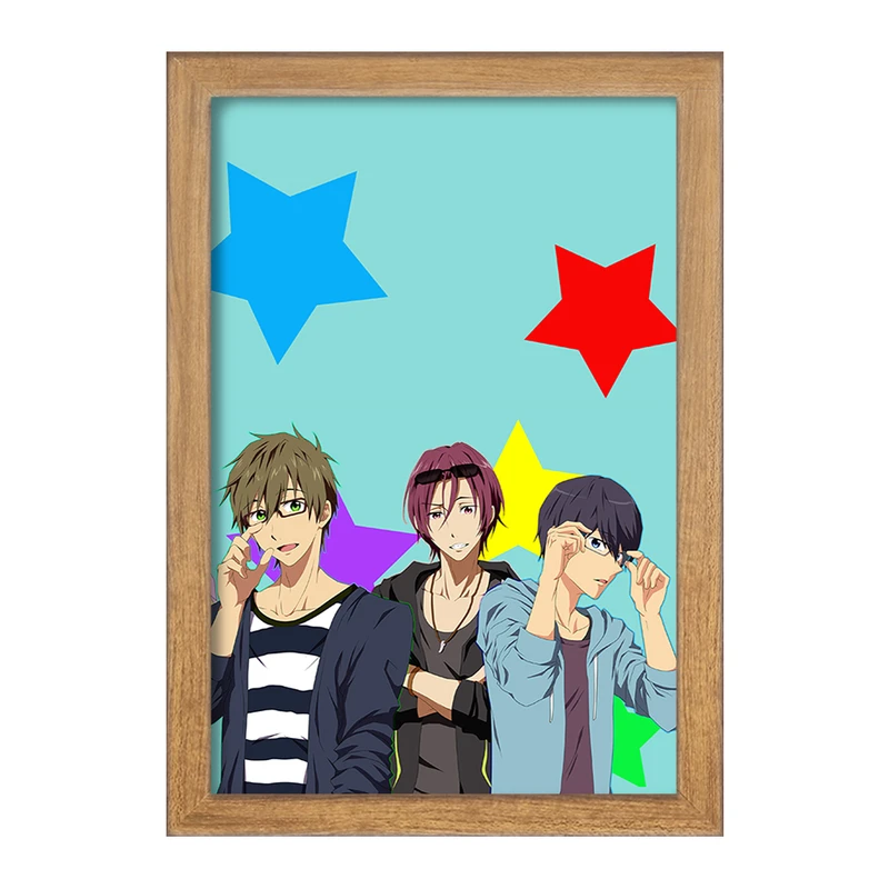 تابلو خندالو مدل رین و ماکوتو و ری انیمه فری تیل Fairy Tail  کد 15618