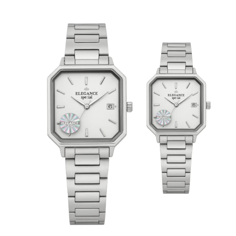 ست ساعت مچی عقربه‌ای کوارتز زنانه و مردانه مدل ES8194