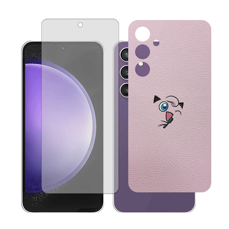 محافظ صفحه نمایش شفاف گلس مدل Together مناسب برای گوشی موبایل سامسونگGalaxy S23 FE به همراه برچسب پوششی پشت گوشی