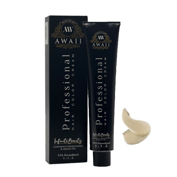 رنگ مو آوایی شماره 10.2 حجم 120 میلی لیتر رنگ بلوند زیتونی فوق العاده روشن