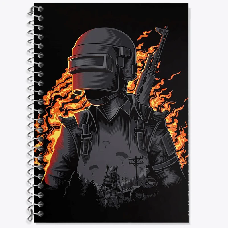 دفتر لغت 50 برگ خندالو مدل بازی پابجی PUBG کد 3793