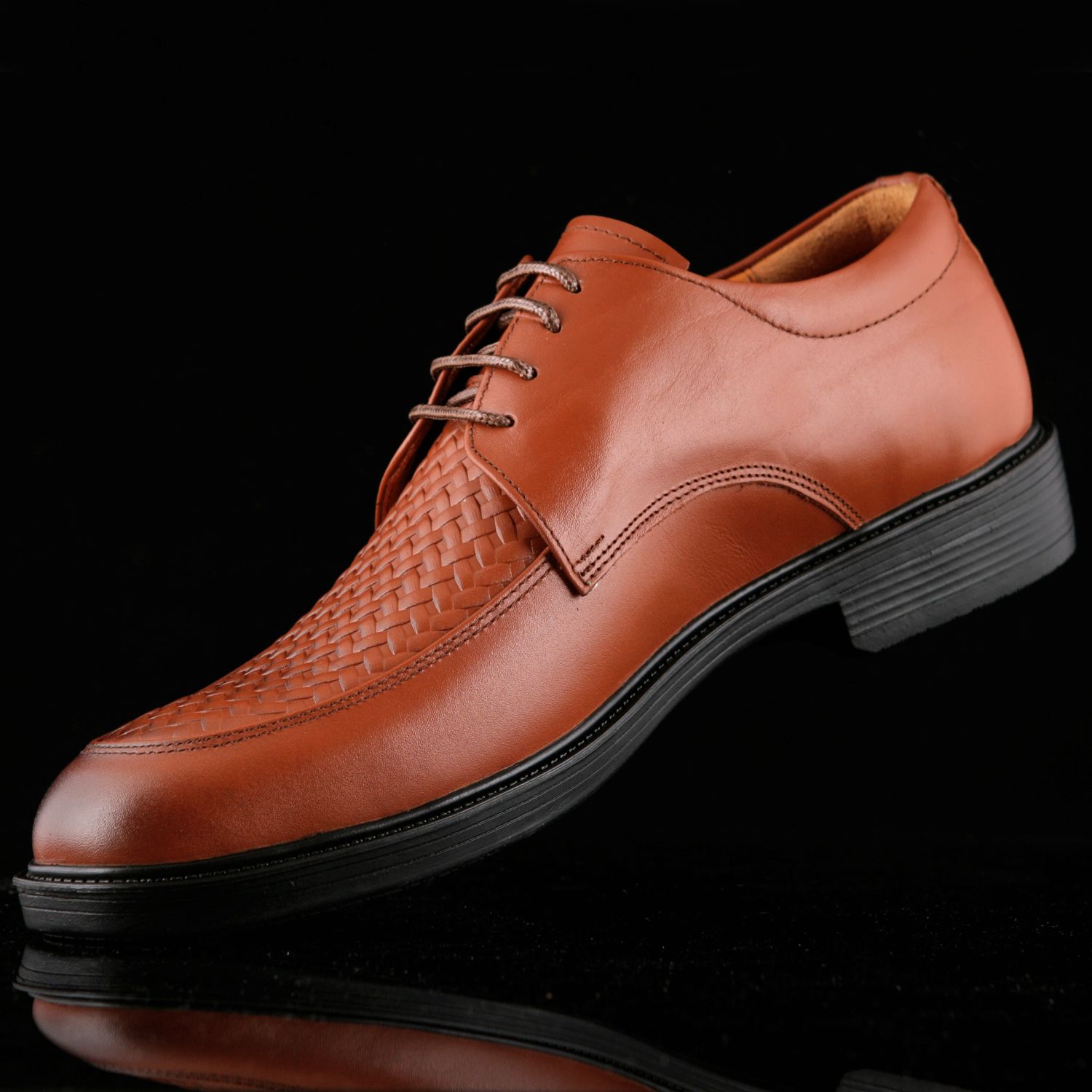کفش مردانه چرم یلسان مدل  باراد ASL-BRD-530-GS -  - 6
