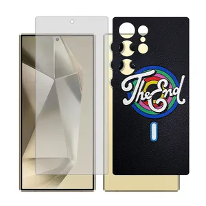 Glass Together model matte screen protector for Samsung Galaxy S24 Ultra mobile phone with back cover sticker