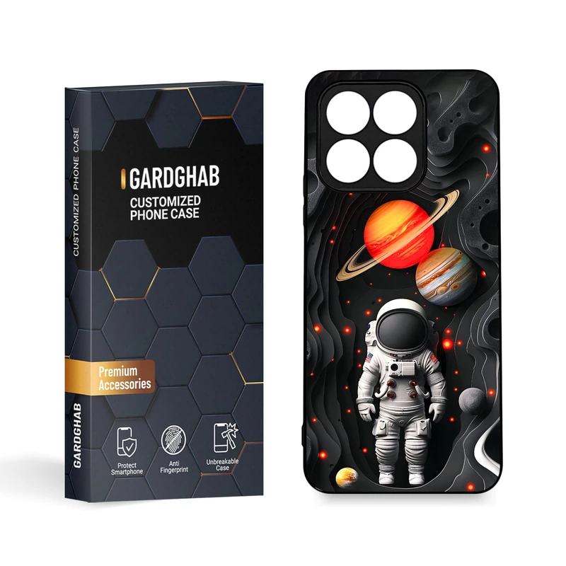 کاور گارد قاب مدل دورژله ای کهکشان مناسب برای گوشی موبایل آنر X8a 4G