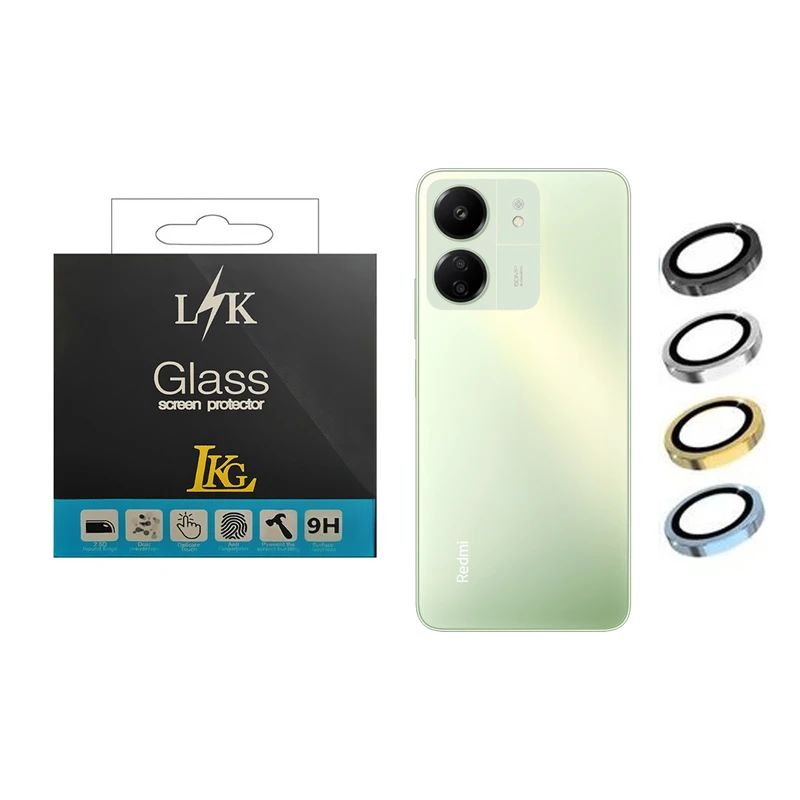 محافظ لنز دوربین ال کا جی مدل رینگی مناسب برای گوشی موبایل شیائومی Redmi 13C 5G