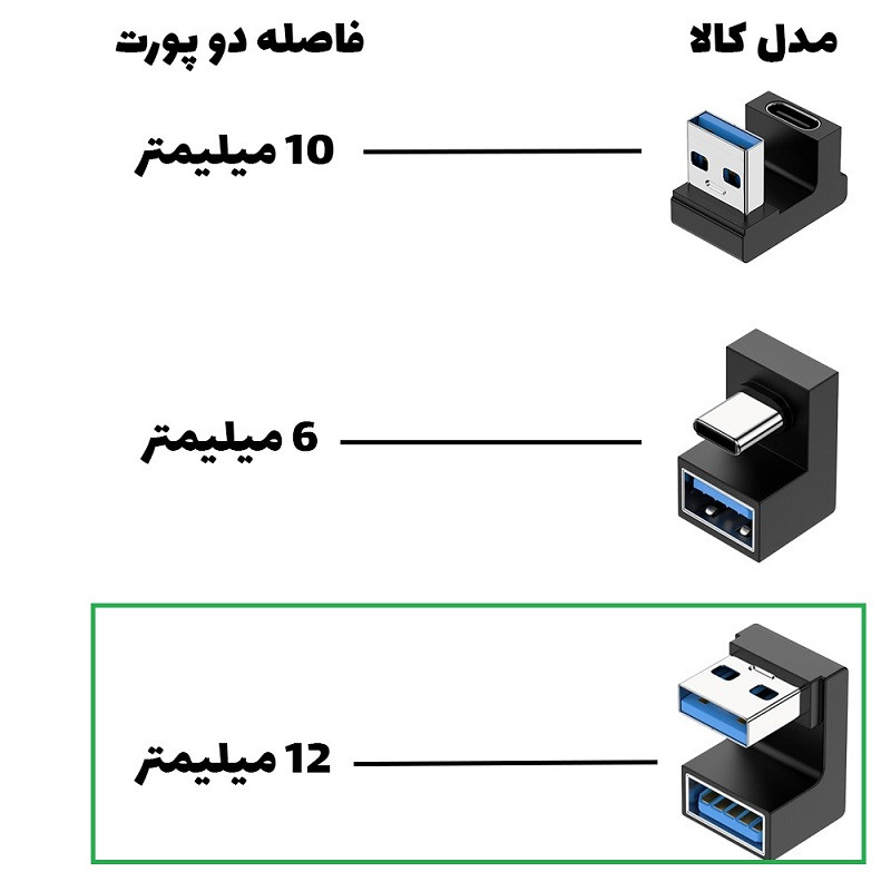 مبدل USB به USB مدل 180