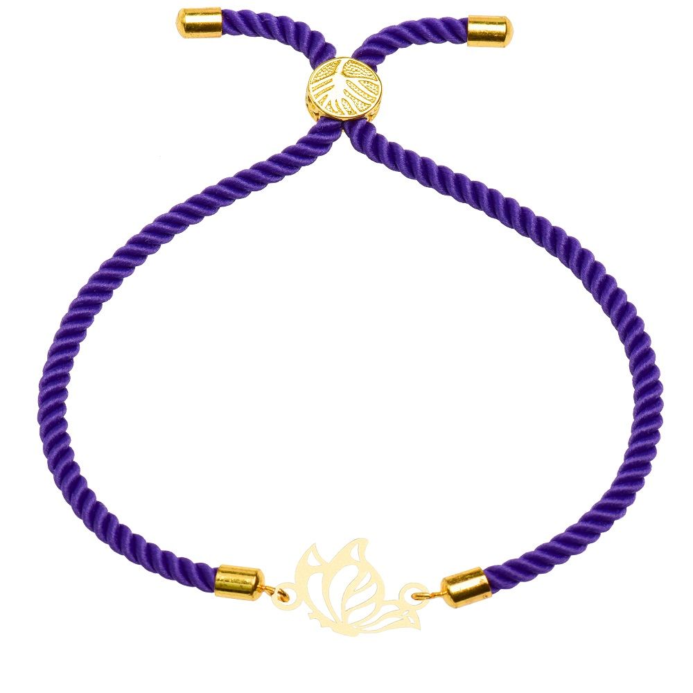 دستبند طلا 18 عیار زنانه کرابو طرح پروانه مدل kr10054 -  - 2