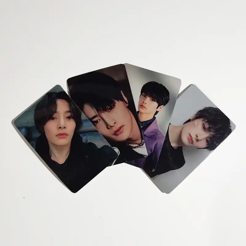 استیکر کارت مدل PH-490 طرح فتوکارت جونگین استری کیدز straykids بسته 4 عددی