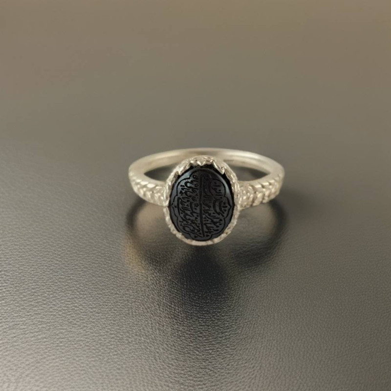 انگشتر نقره زنانه ملک زیور مدل ناد علی حدید کد 49