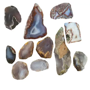 سنگ راف عقیق مدل G70 مجوموعه 11 عددی