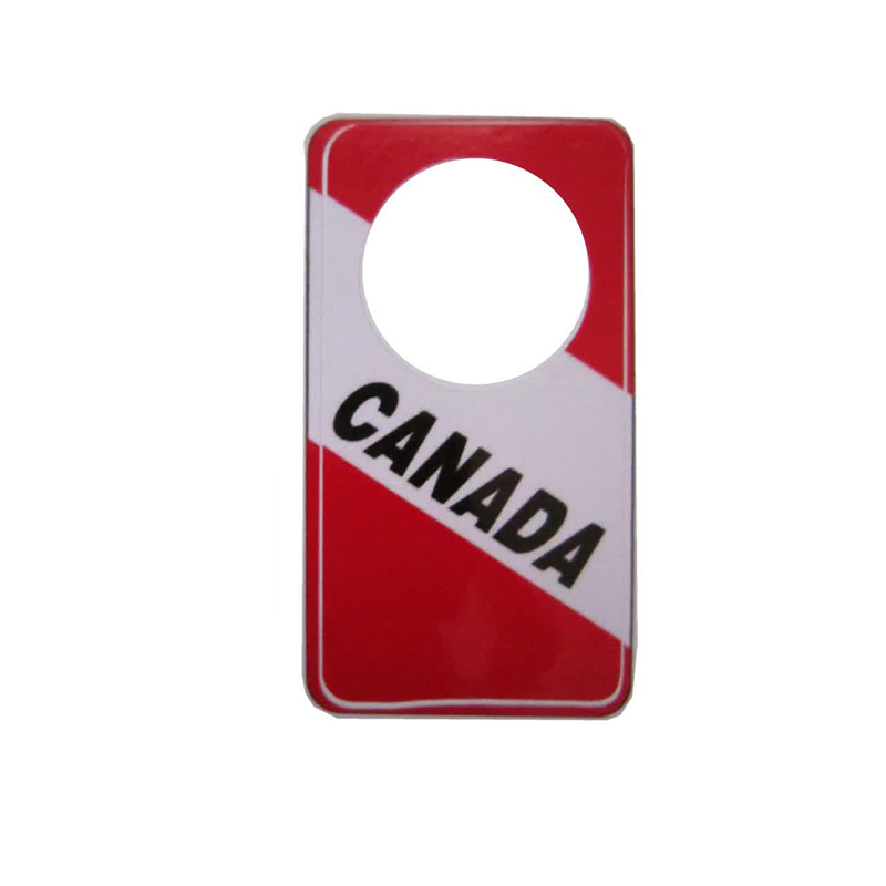 برچسب دور قفل درب خودرو طرح پرچم کانادا کد 119