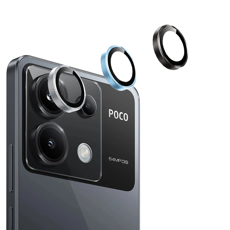 محافظ لنز دوربین فلزی مدل Objektif مناسب برای گوشی موبایل شیائومی Poco X6 Pro