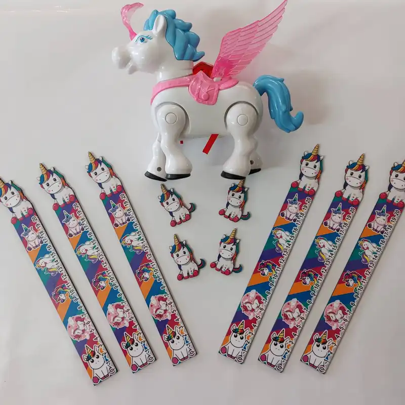 خط کش 20 سانتی طرح اسب تک شاخ کد Unicorn