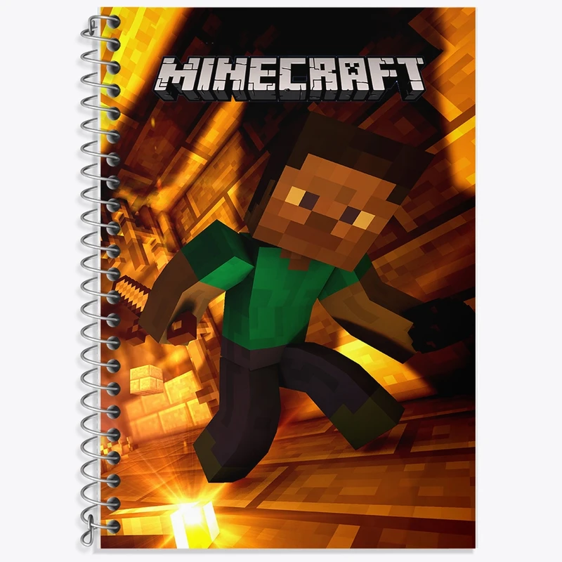 دفتر لغت 50 برگ خندالو طرح ماینکرافت (Minecraft) کد F2428