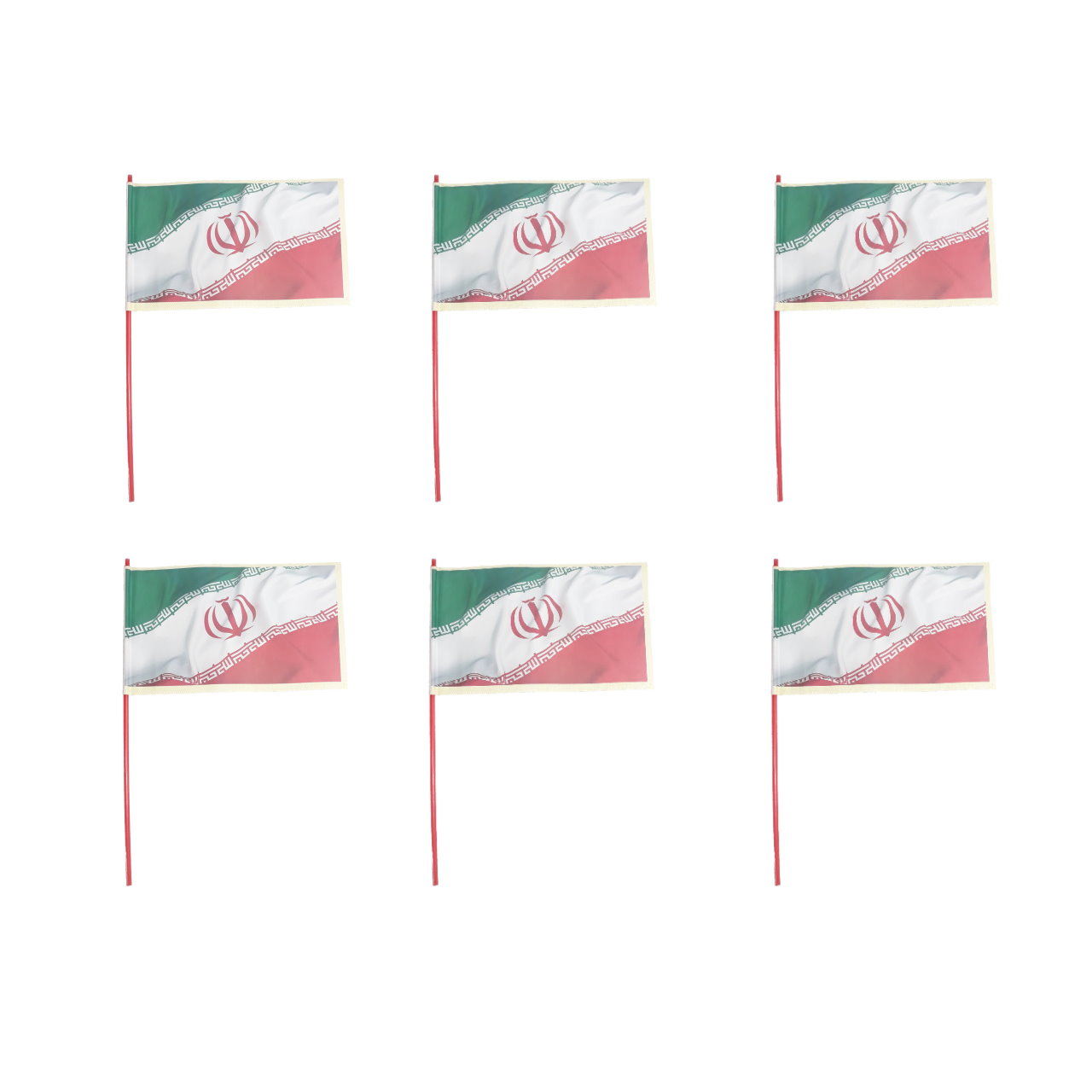 پرچم طرح ایران مدل IRk1 بسته 6 عددی 