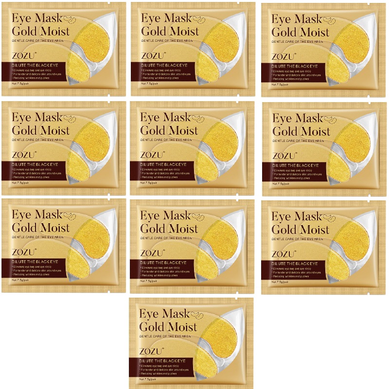 ماسک زیر چشم زوزو مدل Gold Moist وزن 8 گرم مجموعه 10 عددی