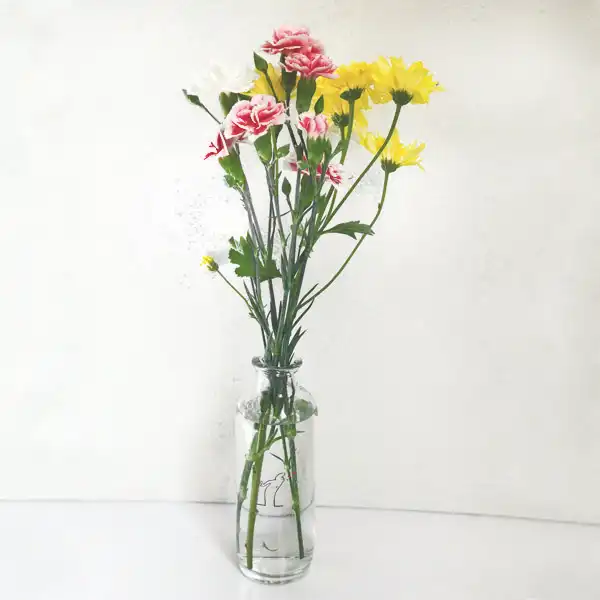 گلدان شیشه ای مدل v250 مجموعه دو عددی