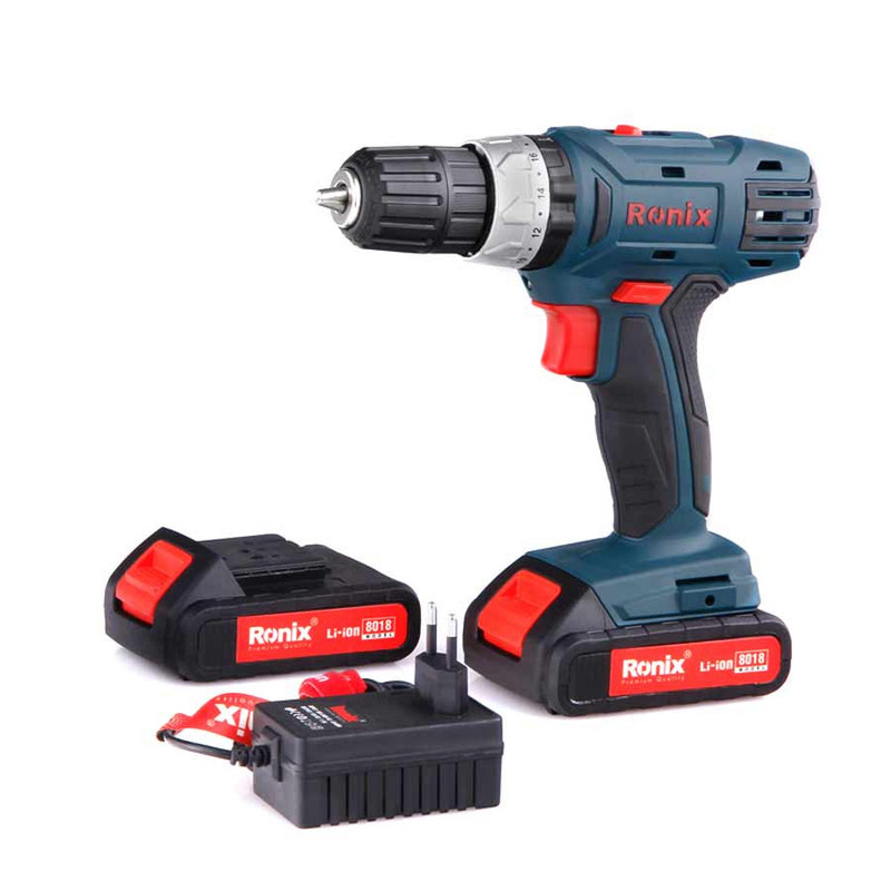 دریل پیچ گوشتی شارژی رونیکس مدل 8018 دریل پیچ گوشتی شارژی رونیکس مدل 8018