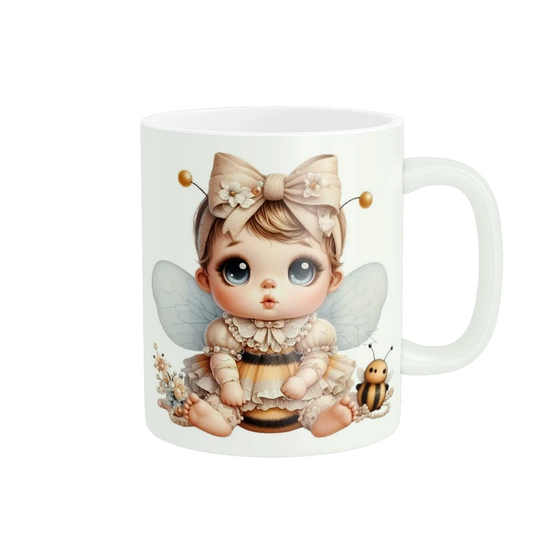 ماگ پادآفرین مدل عروسک زنبوری فانتزی سه بعدی کد 022