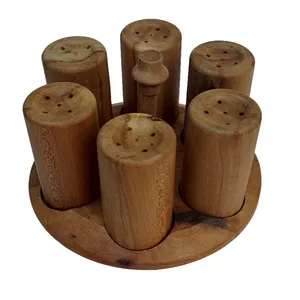 جا ادویه 8 پارچه چوبیس مدل O22L