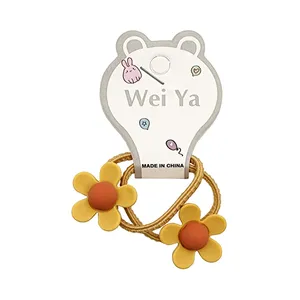 کش مو دخترانه مدل گل کد KSH609 بسته 2 عددی