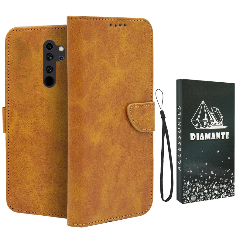 کیف کلاسوری دیامانته مدل Scusa Bk مناسب برای گوشی موبایل شیائومی Redmi Note 8 Pro  به همراه بند آویز