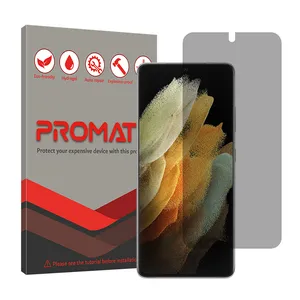 Promate Resistant model privacy screen protector suitable for Samsung Galaxy S21 Ultra 5G mobile phone