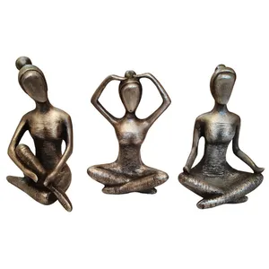 مجسمه دنیا دکوری سرمد مدل یوگا مجموعه 3 عددی